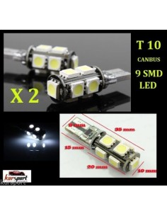 Bombillas T10 9 SMD Canbus