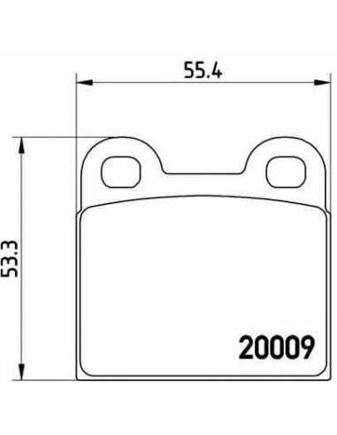 Pastillas de freno BREMBO P 06 001 - DAF 55 Ranchera familiar