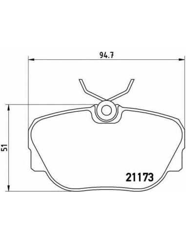 Pastillas de freno delanteras BREMBO P 06 010 - BMW 3 Sedán