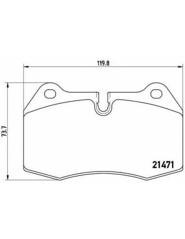 Pastillas de freno delanteras BREMBO P 06 018 - BMW 8