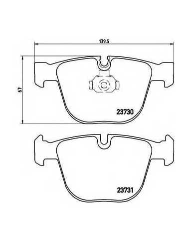 Pastillas de freno traseras BREMBO P 06 026 - ROLLS-ROYCE PHANTOM Coupé