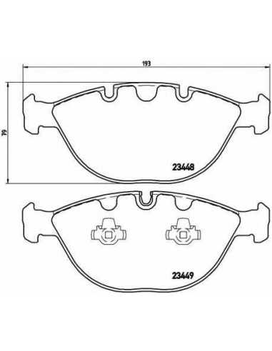 Pastillas de freno delanteras BREMBO P 06 028 - BMW X5