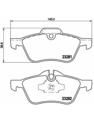 Pastillas de freno delanteras BREMBO P 06 030 - MINI MINI Descapotable