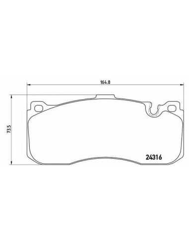 Pastillas de freno delanteras BREMBO P 06 041 - BMW 3 Descapotable