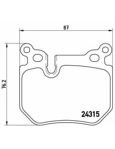 Pastillas de freno traseras BREMBO P 06 059 - BMW 1