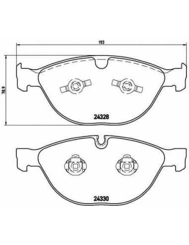 Pastillas de freno delanteras BREMBO P 06 066 - BMW 5 Sedán