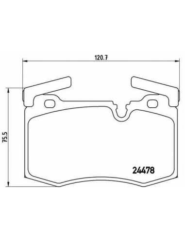 Pastillas de freno delanteras BREMBO P 06 068 - MINI MINI Roadster