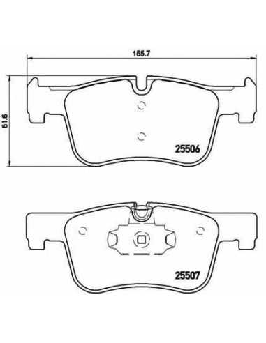 Pastillas de freno delanteras BREMBO P 06 070 - BMW 1