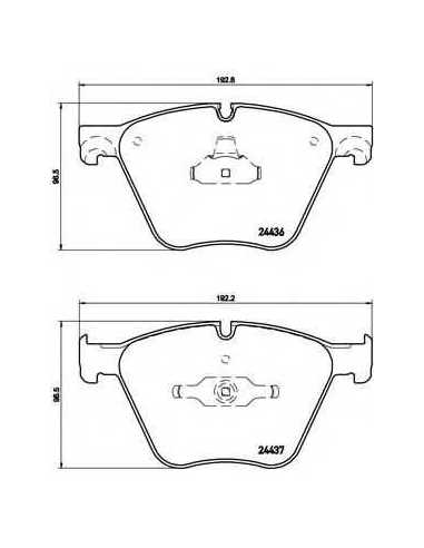 Pastillas de freno delanteras BREMBO P 06 073 - BMW X5