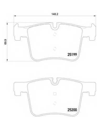 Pastillas de freno delanteras BREMBO P 06 075 - BMW X3