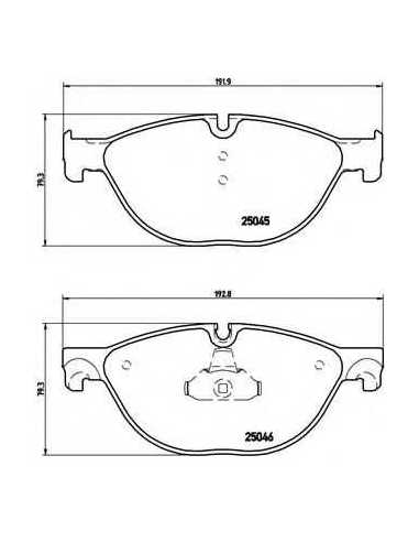 Pastillas de freno delanteras BREMBO P 06 076 - BMW 5