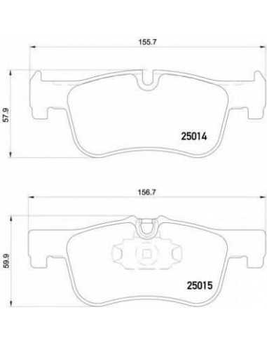 Pastillas de freno delanteras BREMBO P 06 078 - BMW 1