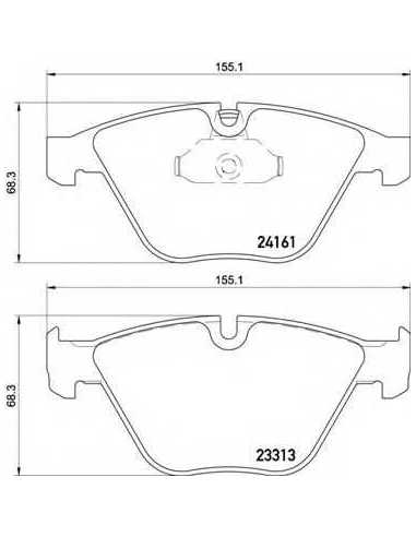 Pastillas de freno delanteras BREMBO P 06 081 - BMW 3 Touring