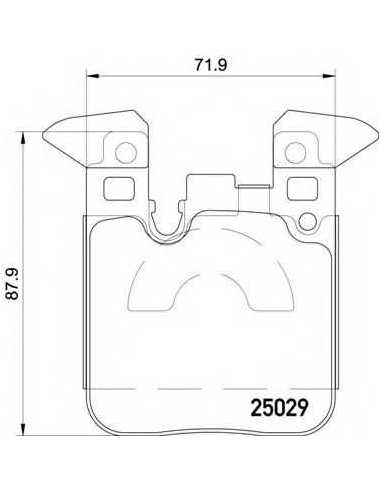 Pastillas de freno traseras BREMBO P 06 087 - BMW 1