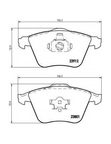 Pastillas de freno delanteras BREMBO P 10 012 - OPEL SIGNUM
