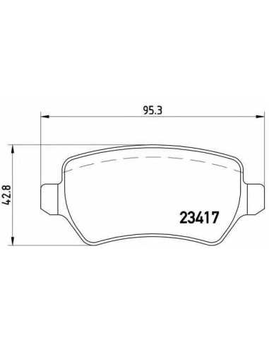Pastillas de freno BREMBO P 10 013 - OPEL ASTRA G Delvan