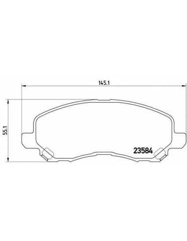 Pastillas de freno delanteras BREMBO P 11 026 - CHRYSLER CIRRUS Descapotable