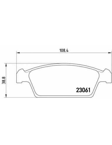 Pastillas de freno delanteras BREMBO P 15 001 - SUZUKI CAPPUCINO