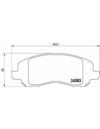 Pastillas de freno delanteras BREMBO P 18 001 - CHRYSLER CIRRUS