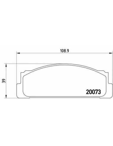 Pastillas de freno delanteras BREMBO P 23 003 - SEAT RITMO