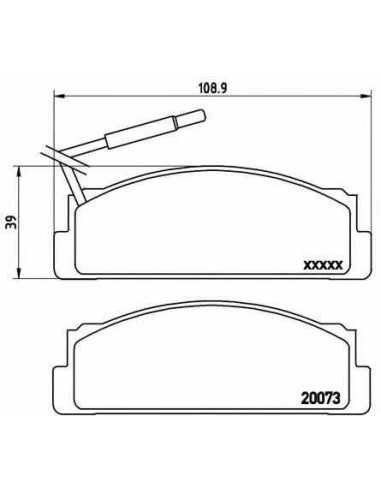 Pastillas de freno delanteras BREMBO P 23 005 - FIAT STRADA I