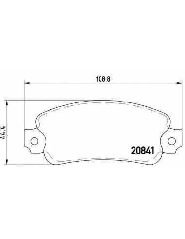 Pastillas de freno traseras BREMBO P 23 014 - FIAT TEMPRA