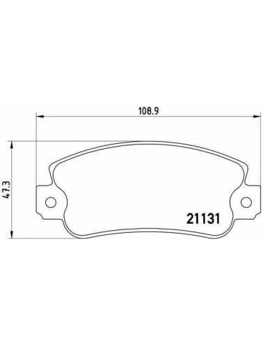 Pastillas de freno delanteras BREMBO P 23 029 - ALFA ROMEO 33