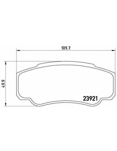 Pastillas de freno traseras BREMBO P 23 093 - PEUGEOT BOXER Caja/Chasis