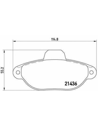 Pastillas de freno delanteras BREMBO P 23 096 - FIAT SEICENTO