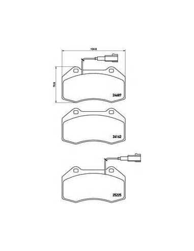 Pastillas de freno delanteras BREMBO P 23 139 - ABARTH 500C