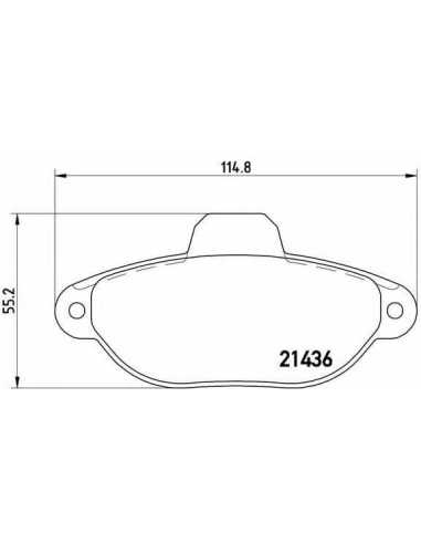 Pastillas de freno delanteras BREMBO P 23 160 - FIAT PUNTO