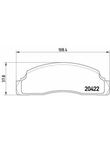 Pastillas de freno delanteras BREMBO P 24 009 - FORD FIESTA  