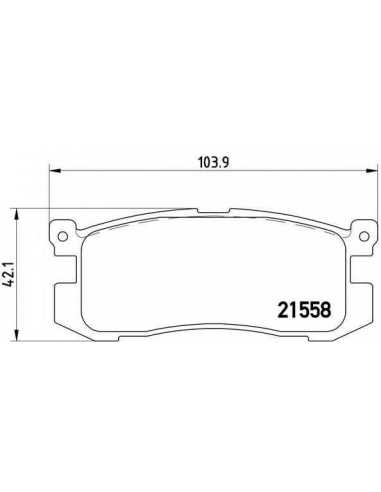 Pastillas de freno traseras BREMBO P 24 025 - MAZDA 626 Mk III Coupé