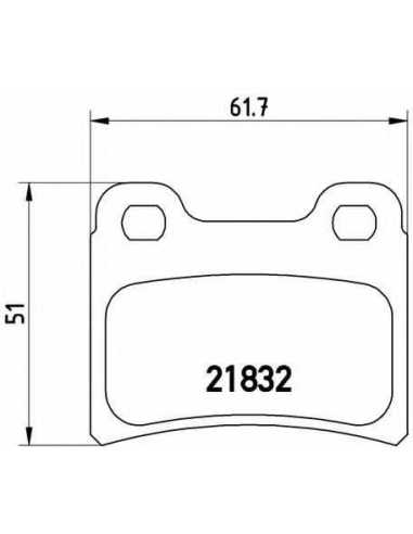 Pastillas de freno traseras BREMBO P 24 030 - KIA MENTOR