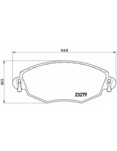 Pastillas de freno delanteras BREMBO P 24 060 - FORD MONDEO Mk III Ranchera familiar