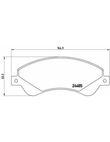 Pastillas de freno BREMBO P 24 065 - FORD TRANSIT Caja/Chasis