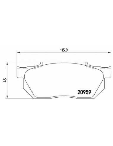 Pastillas de freno delanteras BREMBO P 28 006 - HONDA BALLADE IV Fastback