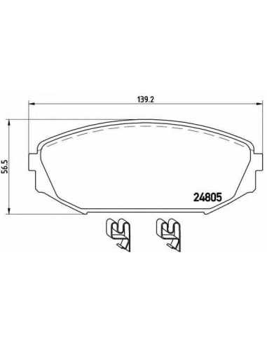 Pastillas de freno BREMBO P 28 049 - HONDA ODYSSEY