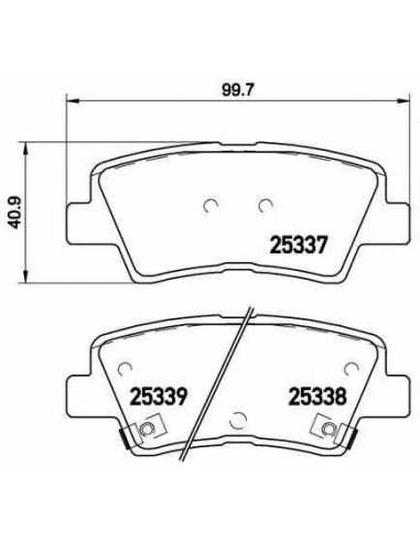 Pastillas de freno BREMBO P 30 067 - KIA SOUL II