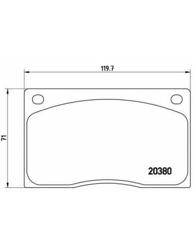 Pastillas de freno delanteras BREMBO P 36 003 - RENAULT MASTER I Van