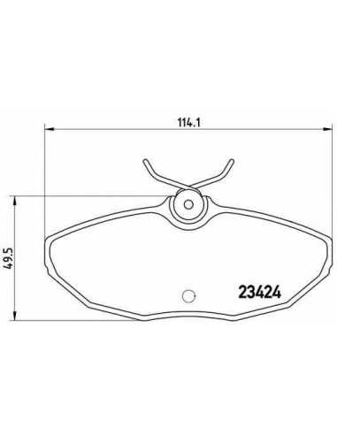 Pastillas de freno traseras BREMBO P 36 013 - JAGUAR S-TYPE Sedán