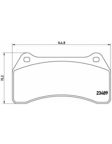 Pastillas de freno delanteras BREMBO P 36 014 - JAGUAR S-TYPE Sedán
