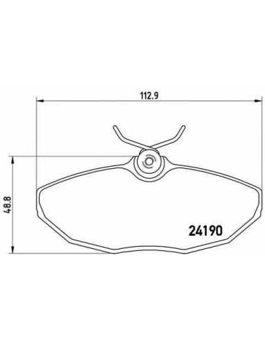 Pastillas de freno traseras BREMBO P 36 015 - JAGUAR S-TYPE Sedán