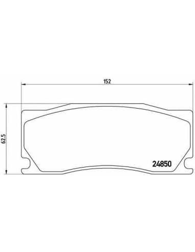 Pastillas de freno delanteras BREMBO P 36 023 - JAGUAR XK Descapotable