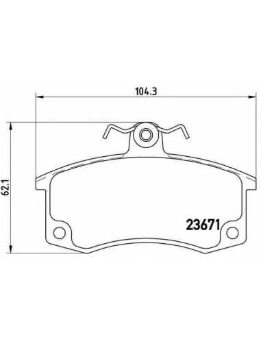 Pastillas de freno delanteras BREMBO P 41 004 - LADA CARLOTA