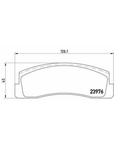 Pastillas de freno delanteras BREMBO P 41 005 - LADA TAIGA II