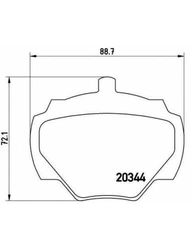 Pastillas de freno traseras BREMBO P 44 001 - LAND ROVER RANGE ROVER  