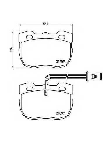 Pastillas de freno delanteras BREMBO P 44 004 - LAND ROVER RANGE ROVER  