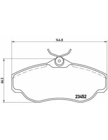Pastillas de freno delanteras BREMBO P 44 008 - LAND ROVER DISCOVERY Mk II
