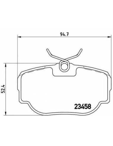 Pastillas de freno traseras BREMBO P 44 009 - LAND ROVER LR3 III